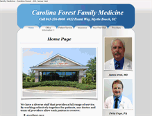 Tablet Screenshot of carolinaforestmed.com